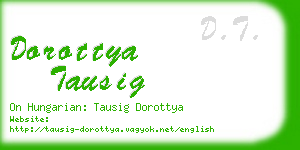 dorottya tausig business card